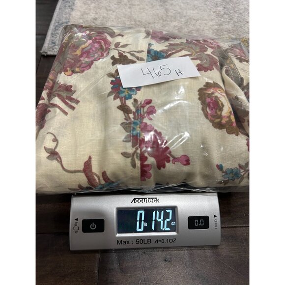 Saint Tropez West Floral Linen Jacket Button Down Size 1X Beige Lightweight - Picture 11 of 11